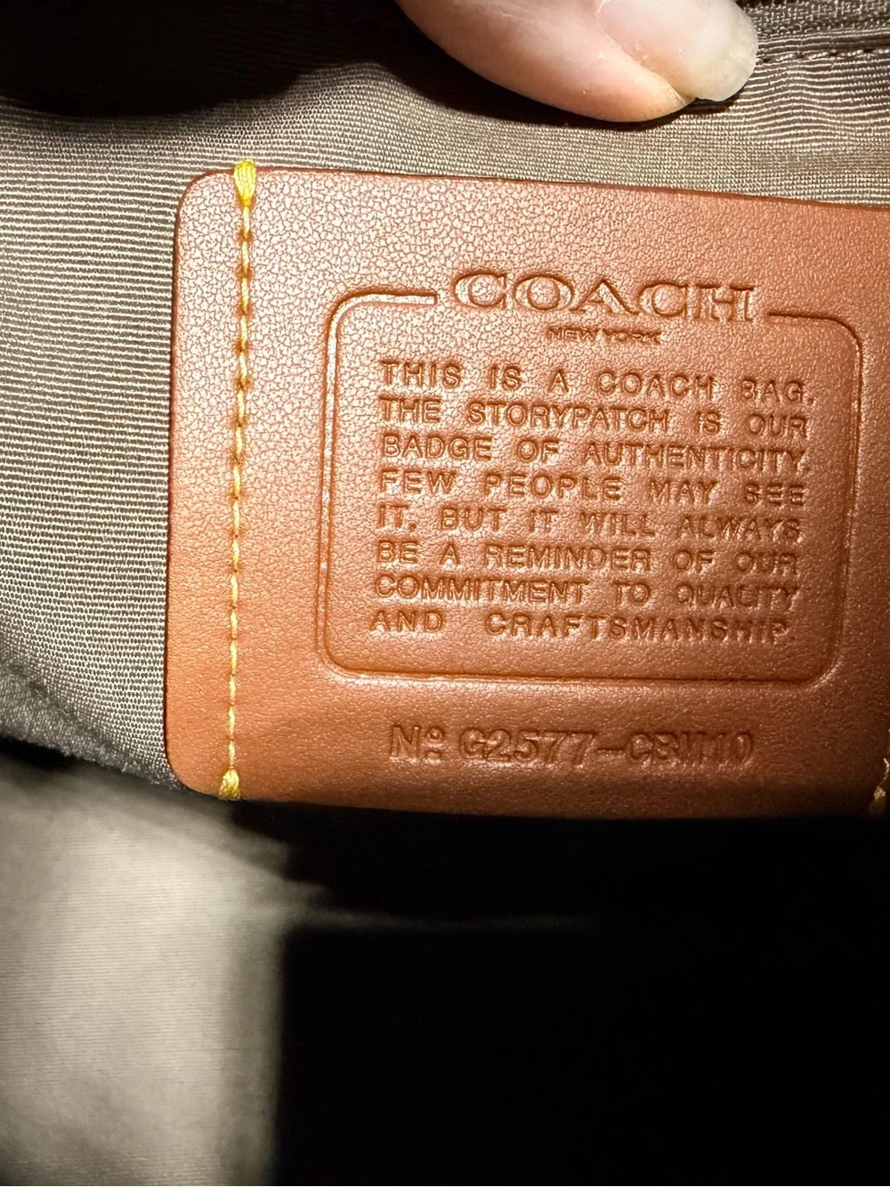 Coach Brown Leather Canvas-Trim Tote with Removable Strap